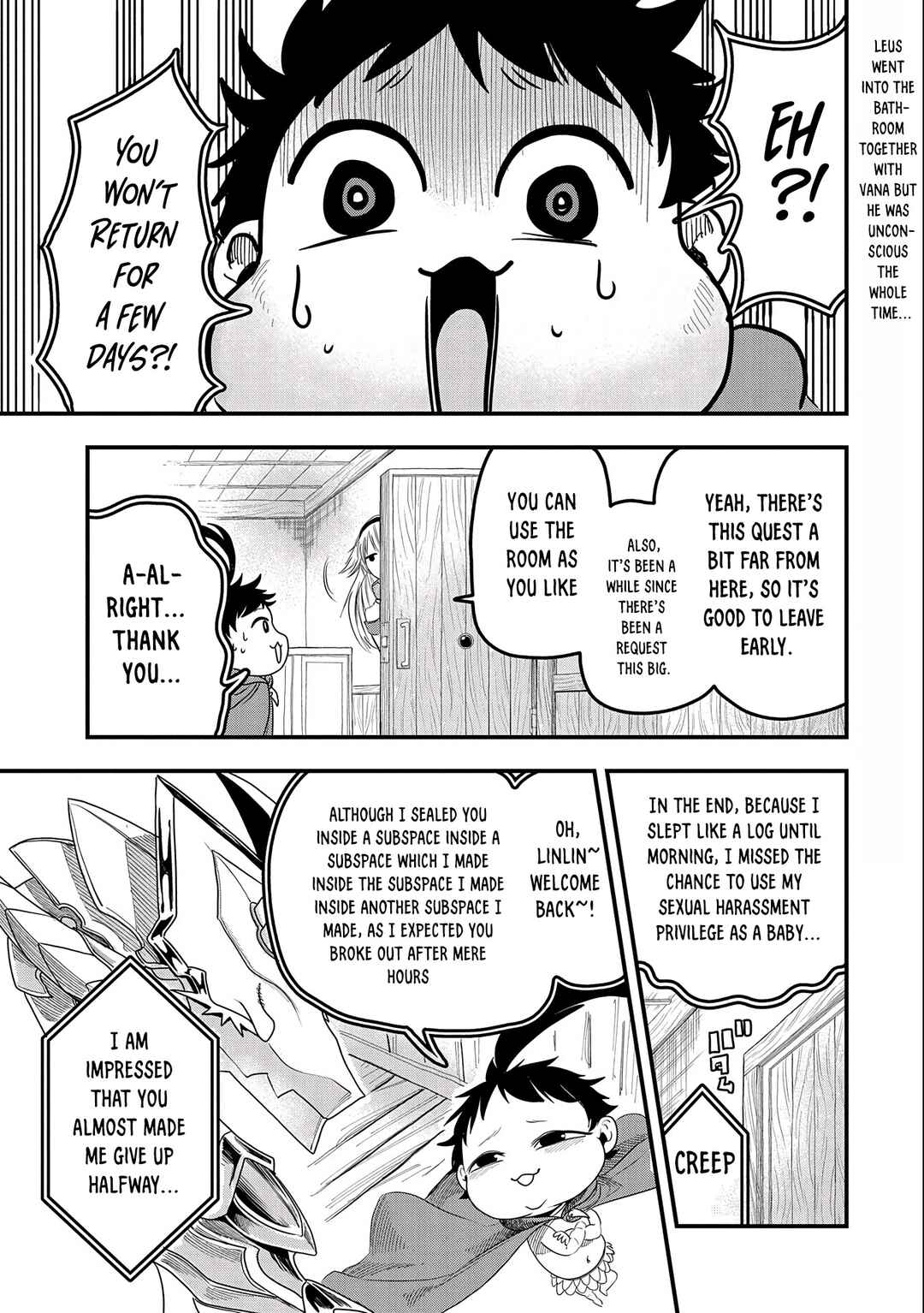 Page 3 Chapter 7 Umareta Chokugo ni Suterareta kedo, Zensei ga Taikensha datta node Yoyuu de Ikitemasu ~Saikyou Akachan Daibousou~