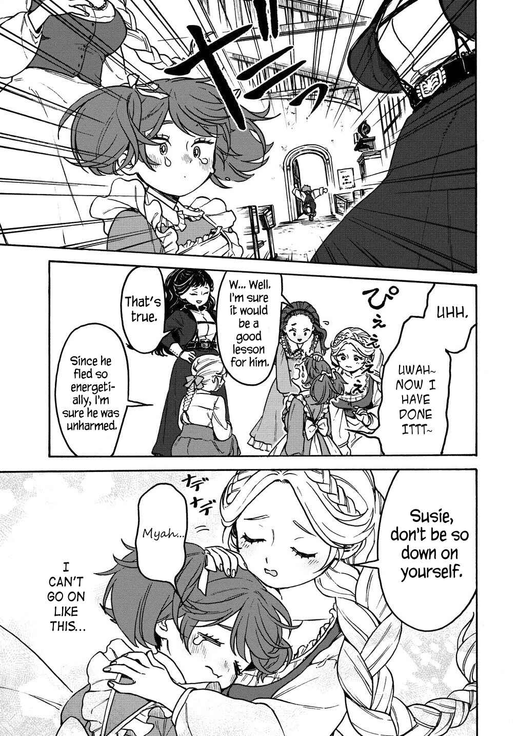 Page 13 Chapter 6.2 Onna Chara de Isekai Teni shite Cheatppoi kedo Zako Chara na no de Medatazu Heiwa na Shomin wo Mezashimasu!
