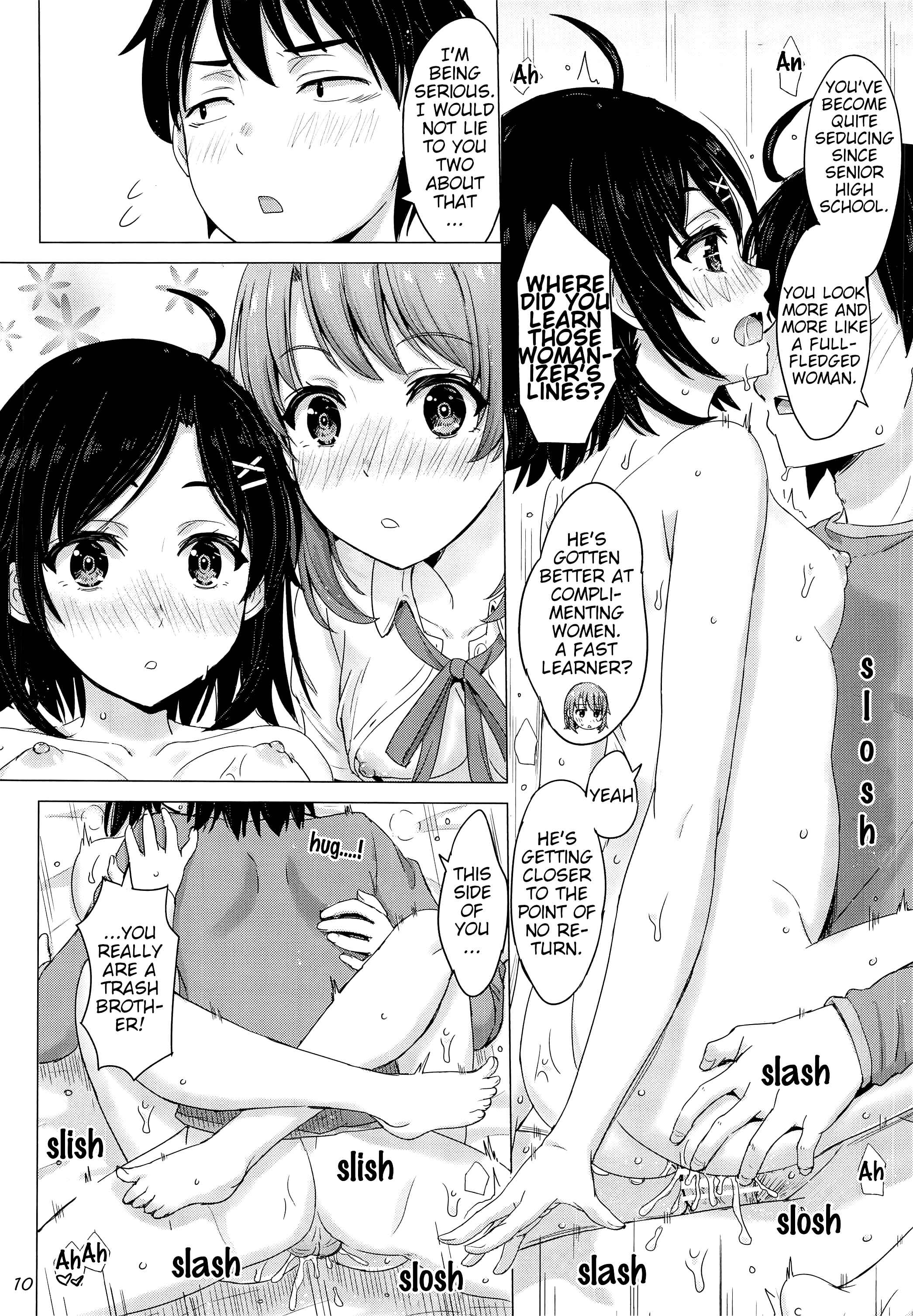 Page 9 Chapter Unknown_5167 Yahari Ore no Seishun Love Come wa Machigatteiru - Ore no Kouhai to Imouto ga Neoki ni Osotte Kuru (Doujinshi)