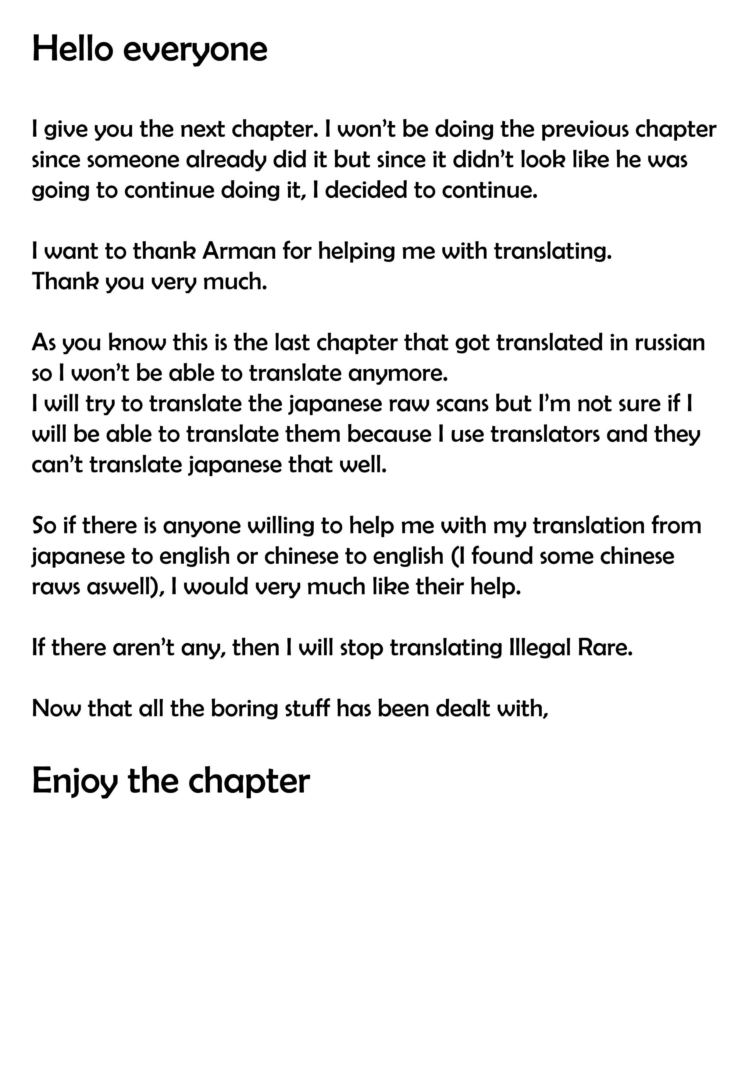 Page 1 Chapter 12 Illegal Rare