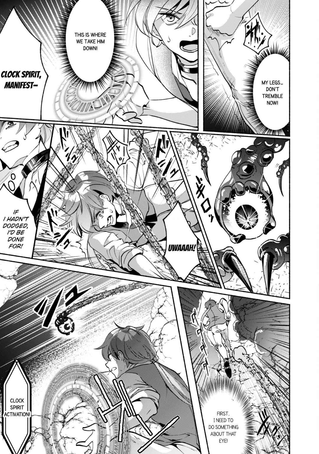 Page 14 Chapter 3 Munou wa Fuyou to Iware Tokei Tsukai no Boku wa Shokunin Guild kara Oidasareru mo, Dungeon no Shinbu de Shin mo Chikara ni Kakusei suru