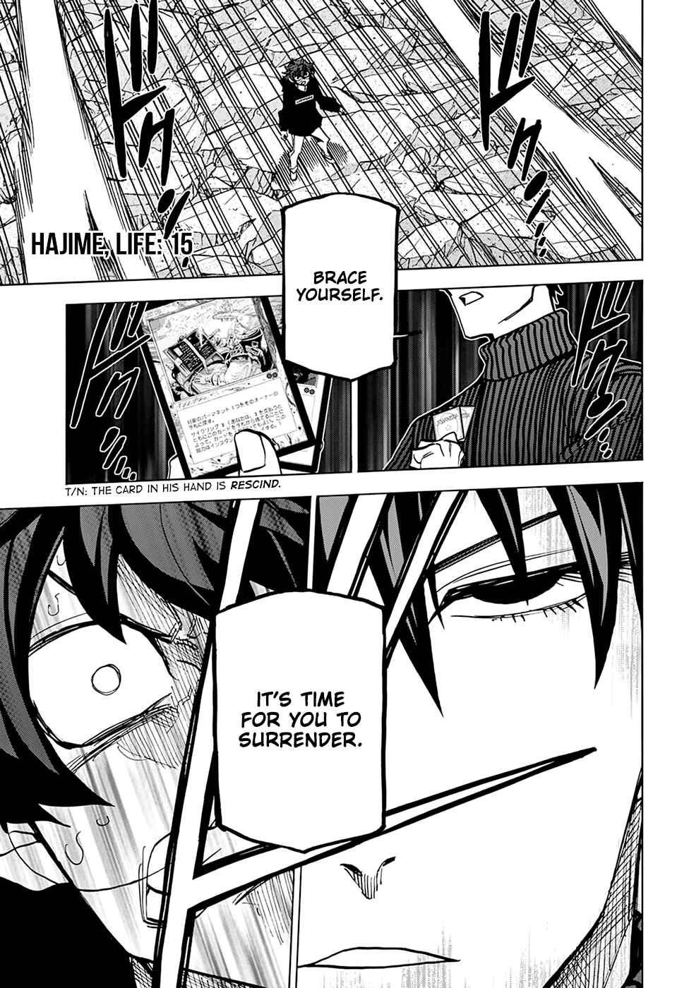 Page 34 Chapter 19 Subete no Jinrui wo Hakai Suru. Sorera wa Saisei Dekinai.