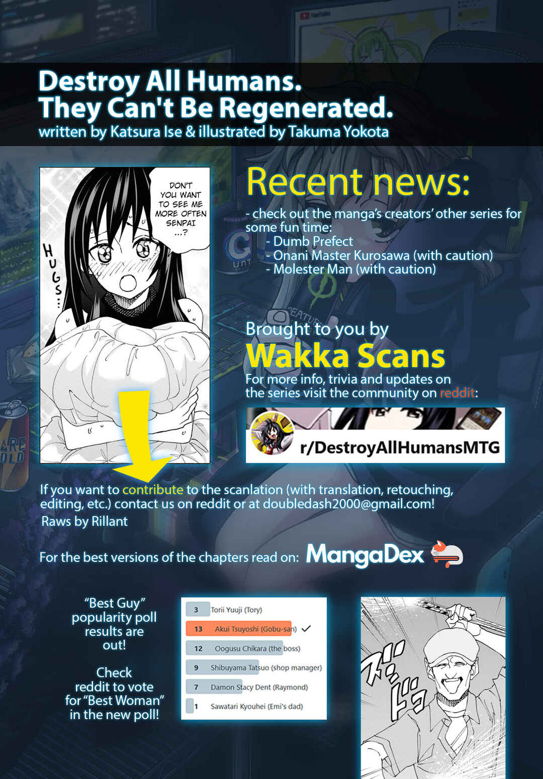 Page 56 Chapter 58 Subete no Jinrui wo Hakai Suru. Sorera wa Saisei Dekinai.