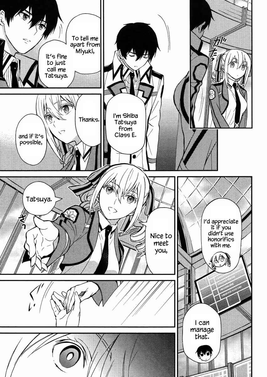 Page 14 Chapter 2 Mahouka Koukou no Rettousei - Raihousha-hen