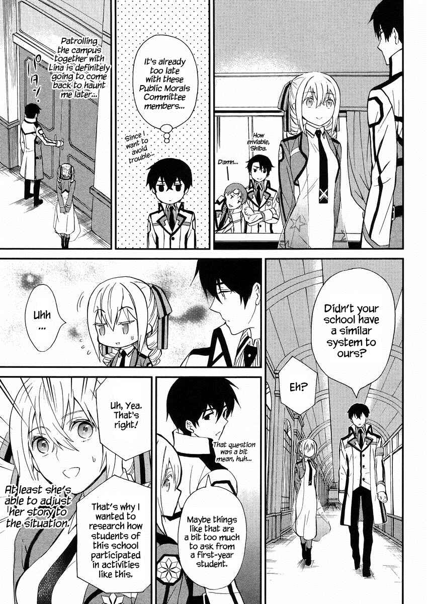 Page 10 Chapter 3 Mahouka Koukou no Rettousei - Raihousha-hen