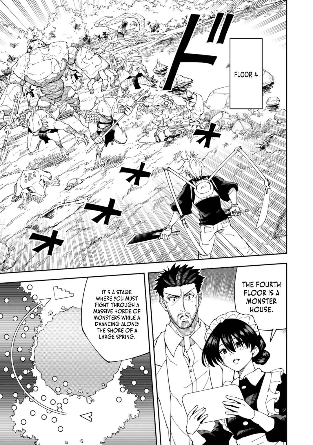 Page 8 Chapter 5 Yontou-ryuu no Saikyou Haishin-sha ~Yari Konda VR Game no Settei ge Genjitsu Sekai ni Hanei Sareta node, Haishi Yotei Datta Job de Musou Shimasu~