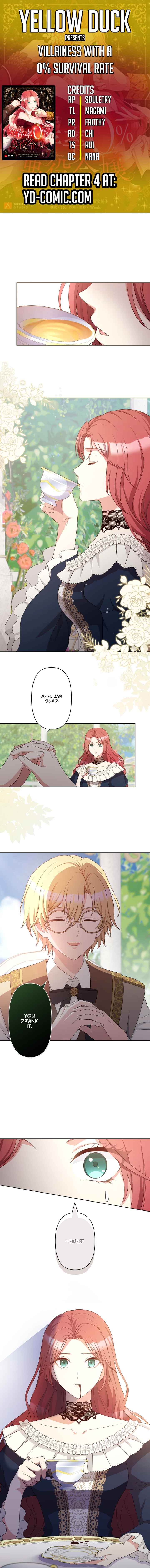 Page 1 Chapter 4 Seizonritsu 0% no Akuyaku Reijou