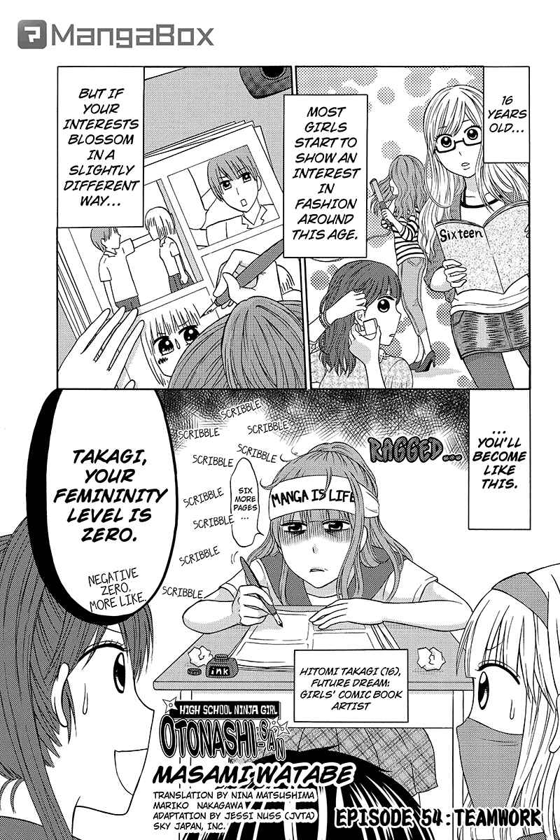 Page 1 Chapter 54 Kunoichi Joshikousei Otonashi-san