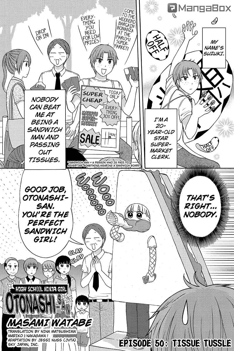 Page 1 Chapter 50 Kunoichi Joshikousei Otonashi-san