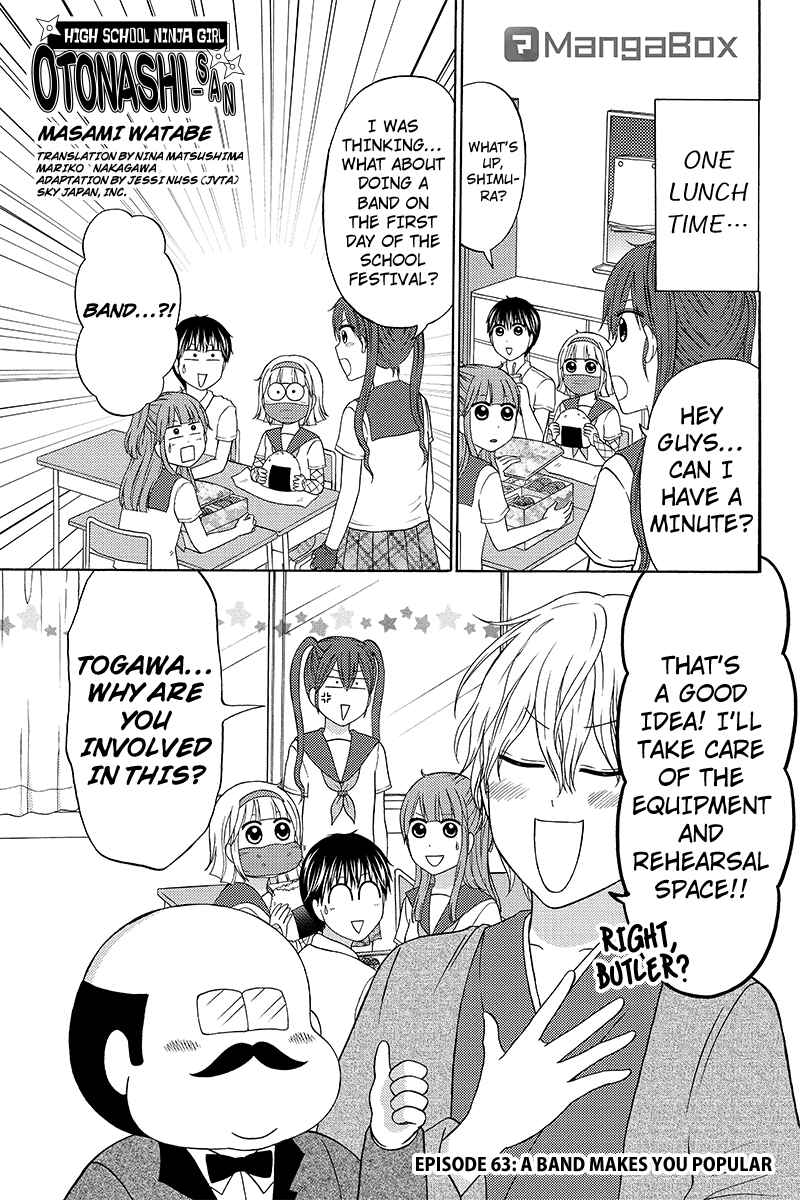 Page 1 Chapter 63 Kunoichi Joshikousei Otonashi-san