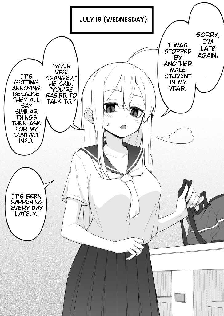 Page 1 Chapter 11 Hanashi ga Susumu Goto ni Me no Kuma ga Kieteiku Onnanoko