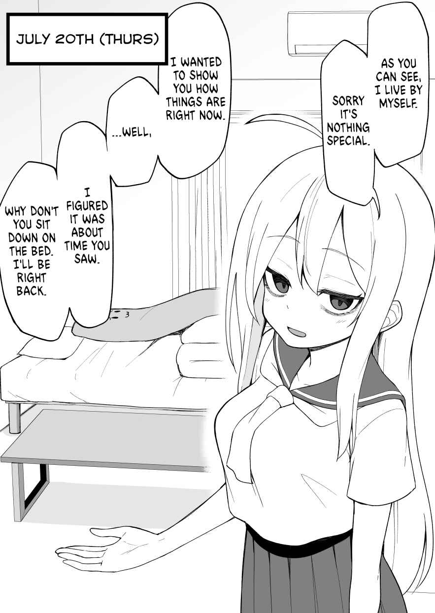 Page 1 Chapter 12 Hanashi ga Susumu Goto ni Me no Kuma ga Kieteiku Onnanoko