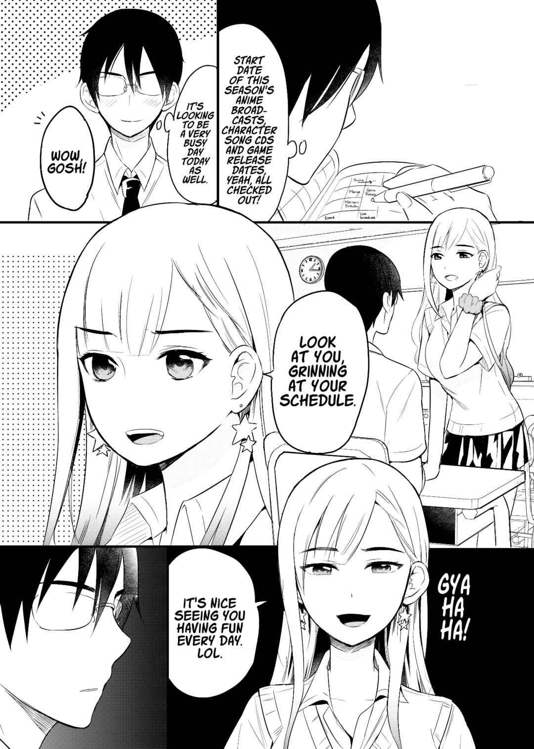 Page 1 Chapter 4 Otaku ni Tsumetai Gyaru