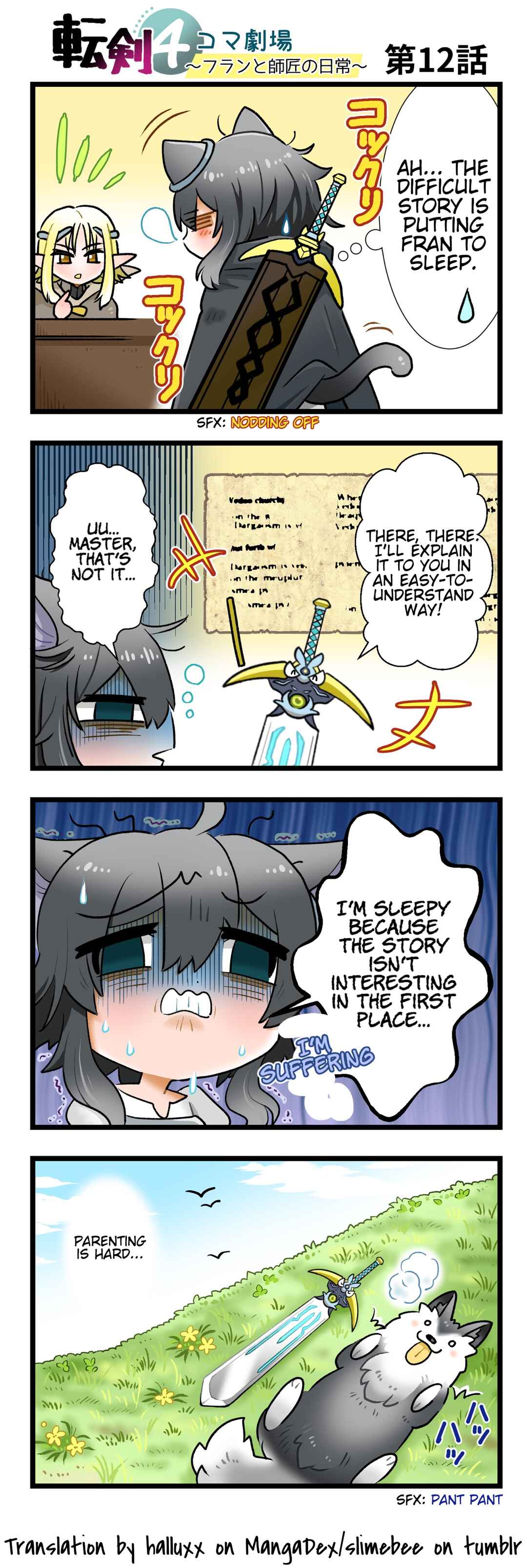 Page 1 Chapter 12 Tenken 4koma Gekijou ~Fran to Shishou no Nichijou~