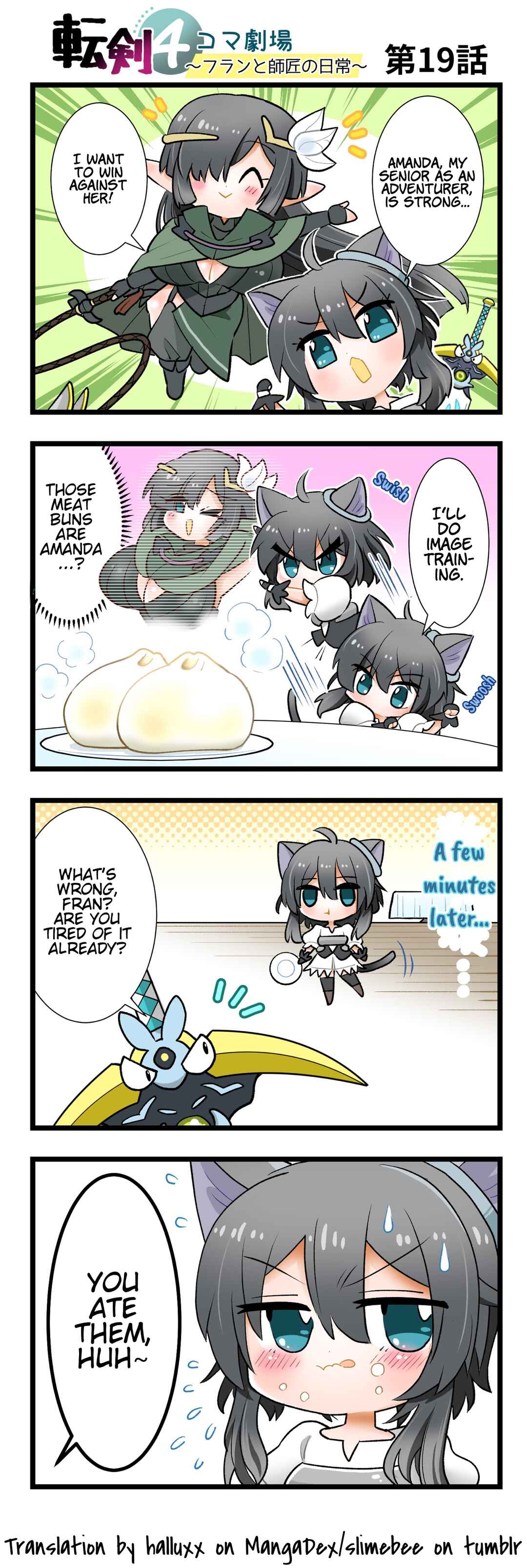Page 1 Chapter 19 Tenken 4koma Gekijou ~Fran to Shishou no Nichijou~