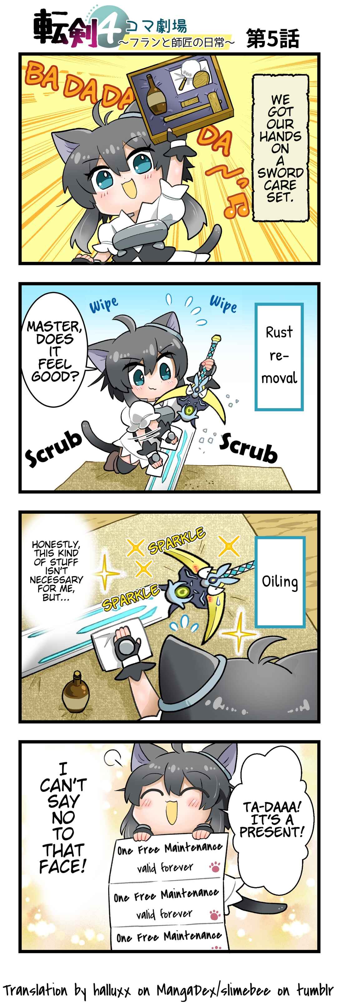 Page 1 Chapter 5 Tenken 4koma Gekijou ~Fran to Shishou no Nichijou~