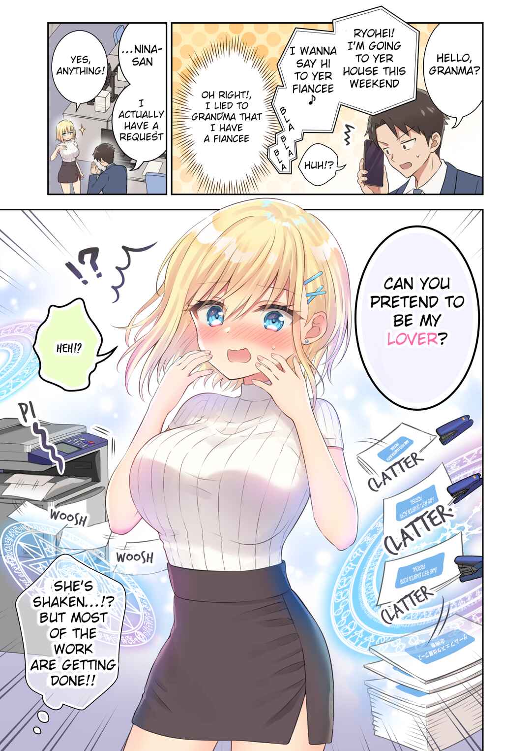 Page 1 Chapter 5 Kaisha no Kouhai ga Mahoutsukai datta