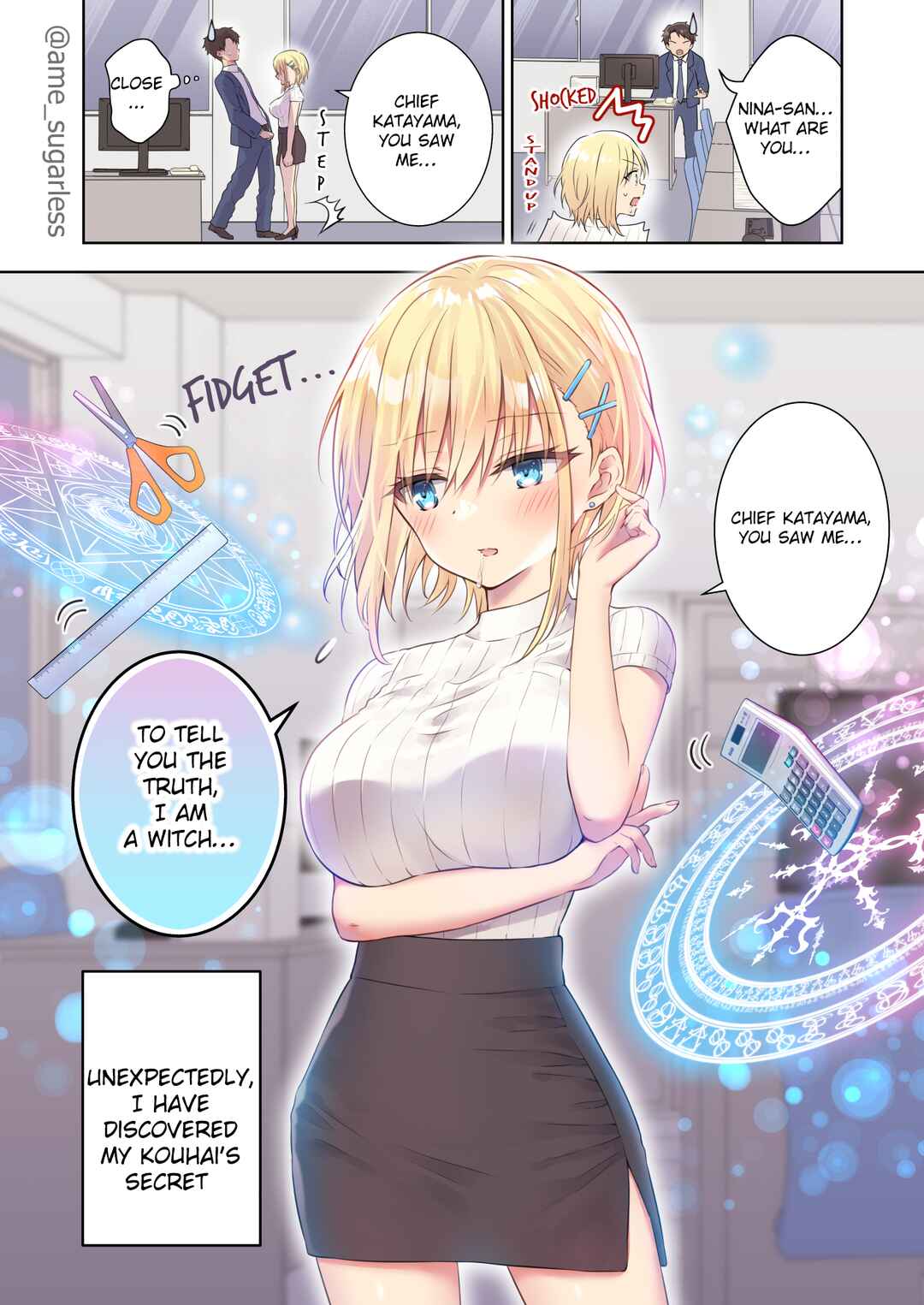 Page 1 Chapter 2 Kaisha no Kouhai ga Mahoutsukai datta