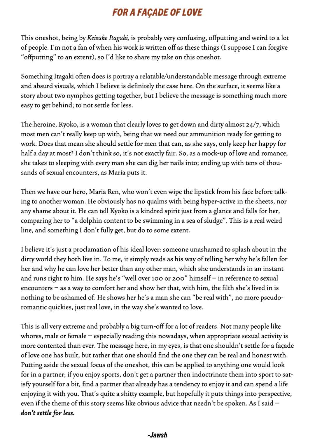 Page 33 Chapter 2 Keisuke Itagakis Elusive Uncollected Works