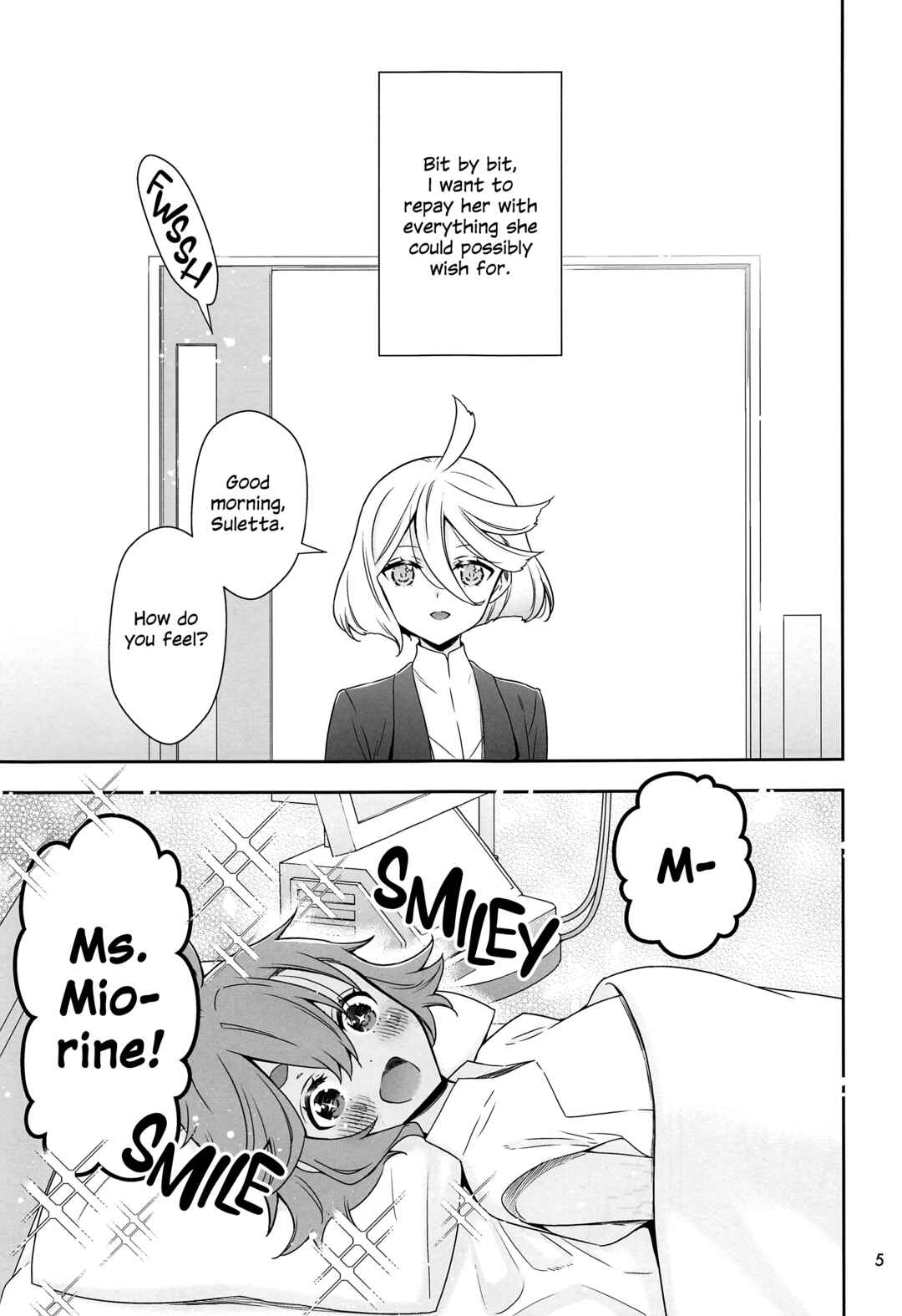 Page 4 Chapter Unknown_1875 Mobile Suit Gundam: The Witch from Mercury - Shukufuku no Hi (Doujinshi)