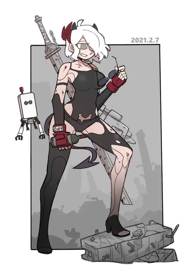 Page 9 Chapter 5 Helltaker 4-koma