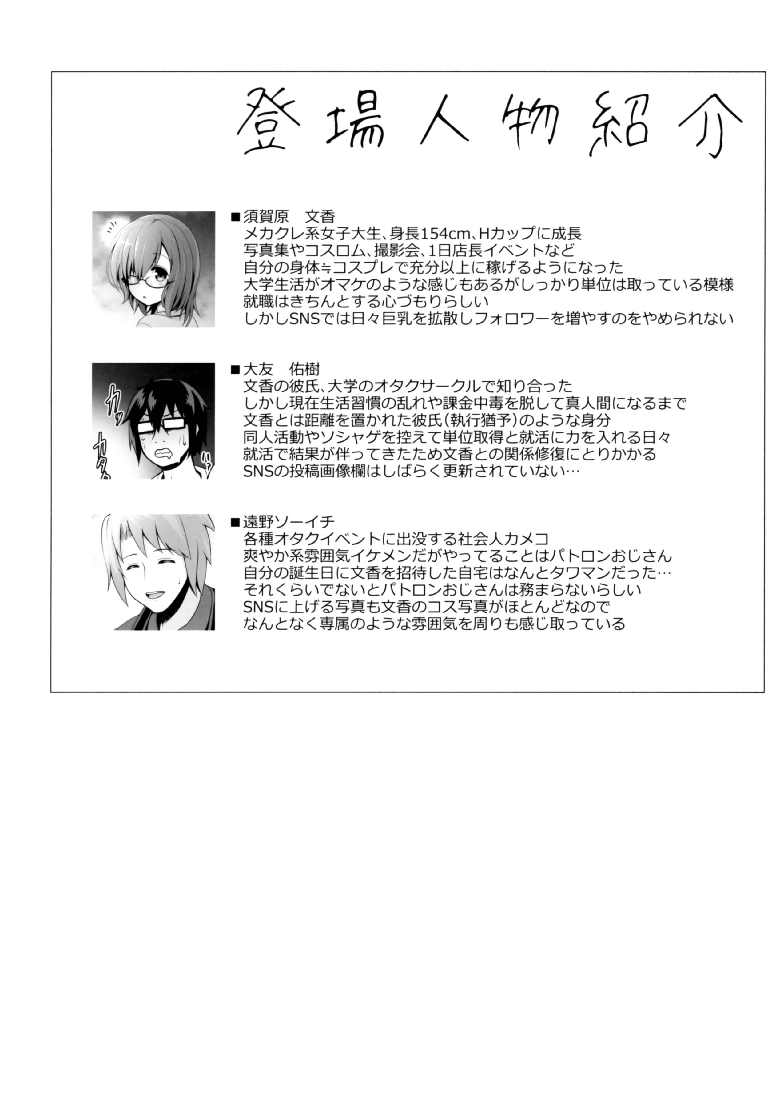 Page 3 Chapter Unknown_78be Project CosH - SNS de Gokujou H-cup Nagachichi o Kakusan Suru Geneki Joshidaisei Cosplayer