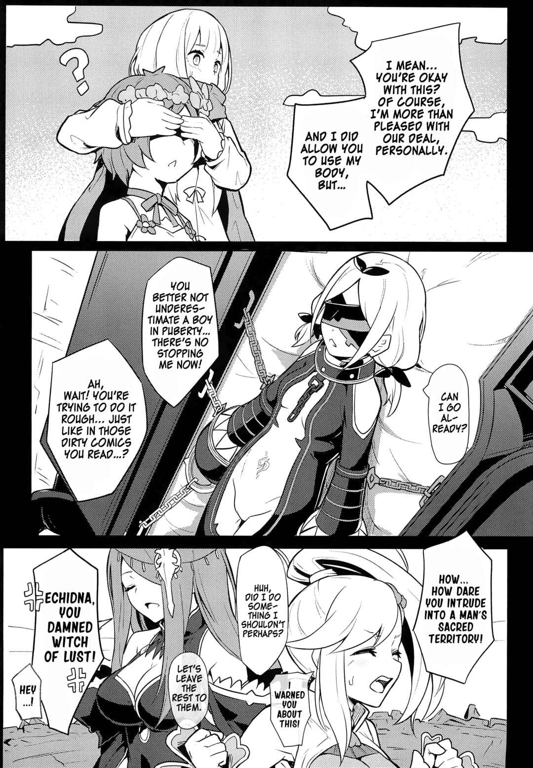 Page 4 Chapter Unknown_04a3 Re:Zero kara Hajimeru Isekai Seikatsu - Echidna sukebebon I (Doujinshi)
