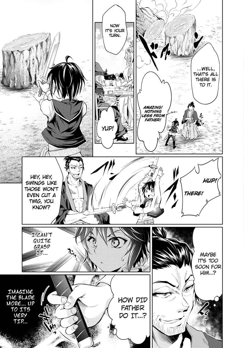 Page 22 Chapter 1.1 Kamigami ni Sodaterare Shimo no, Saikyou to Naru