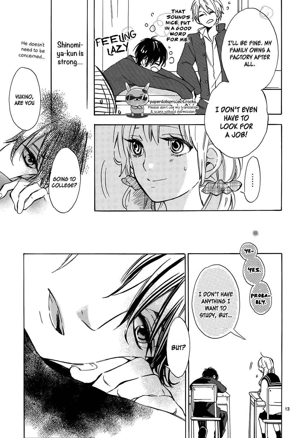 Page 15 Chapter 2 Shinomiya-kun no Sekai ga Owatte mo