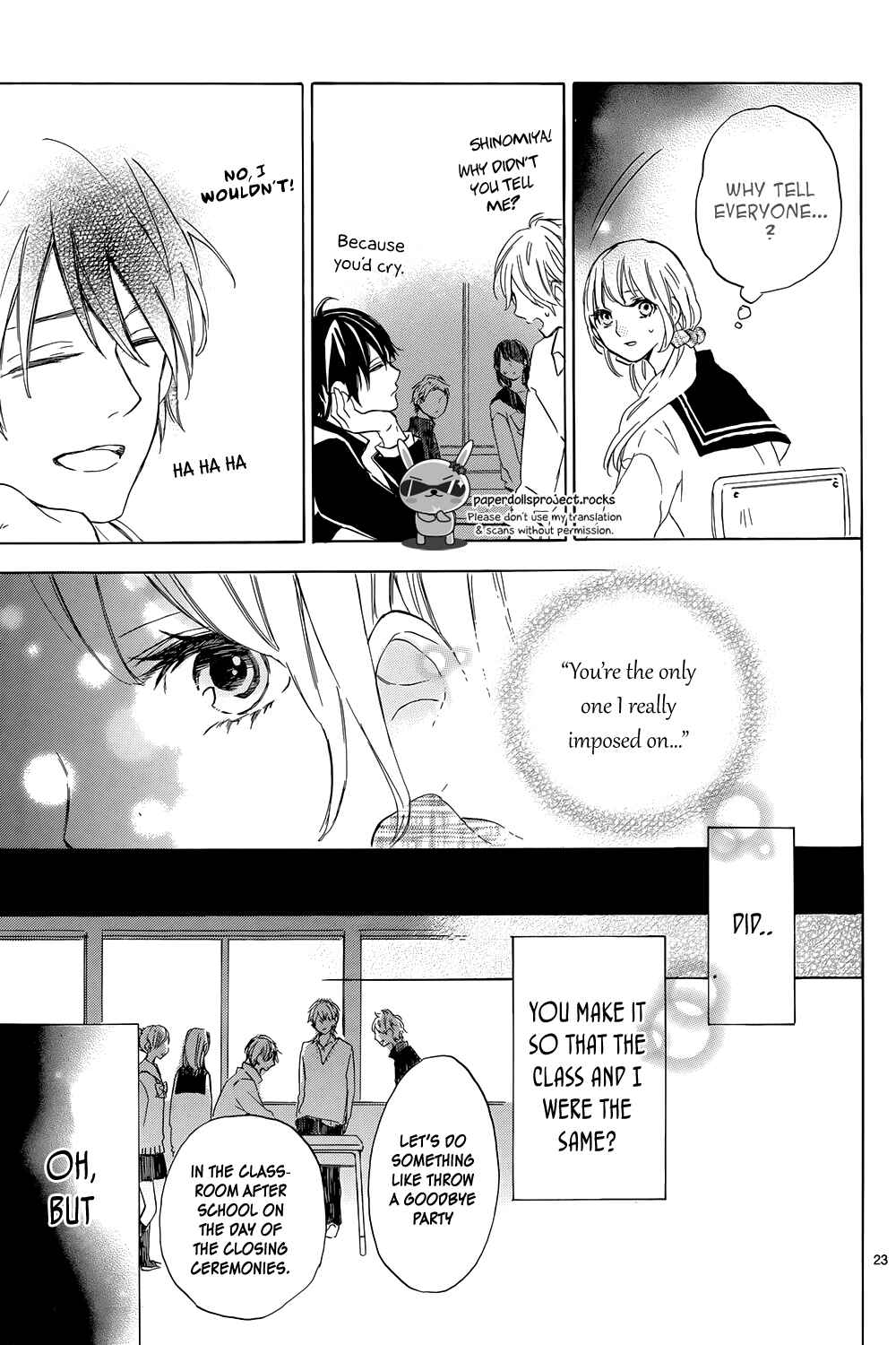 Page 25 Chapter 3 Shinomiya-kun no Sekai ga Owatte mo