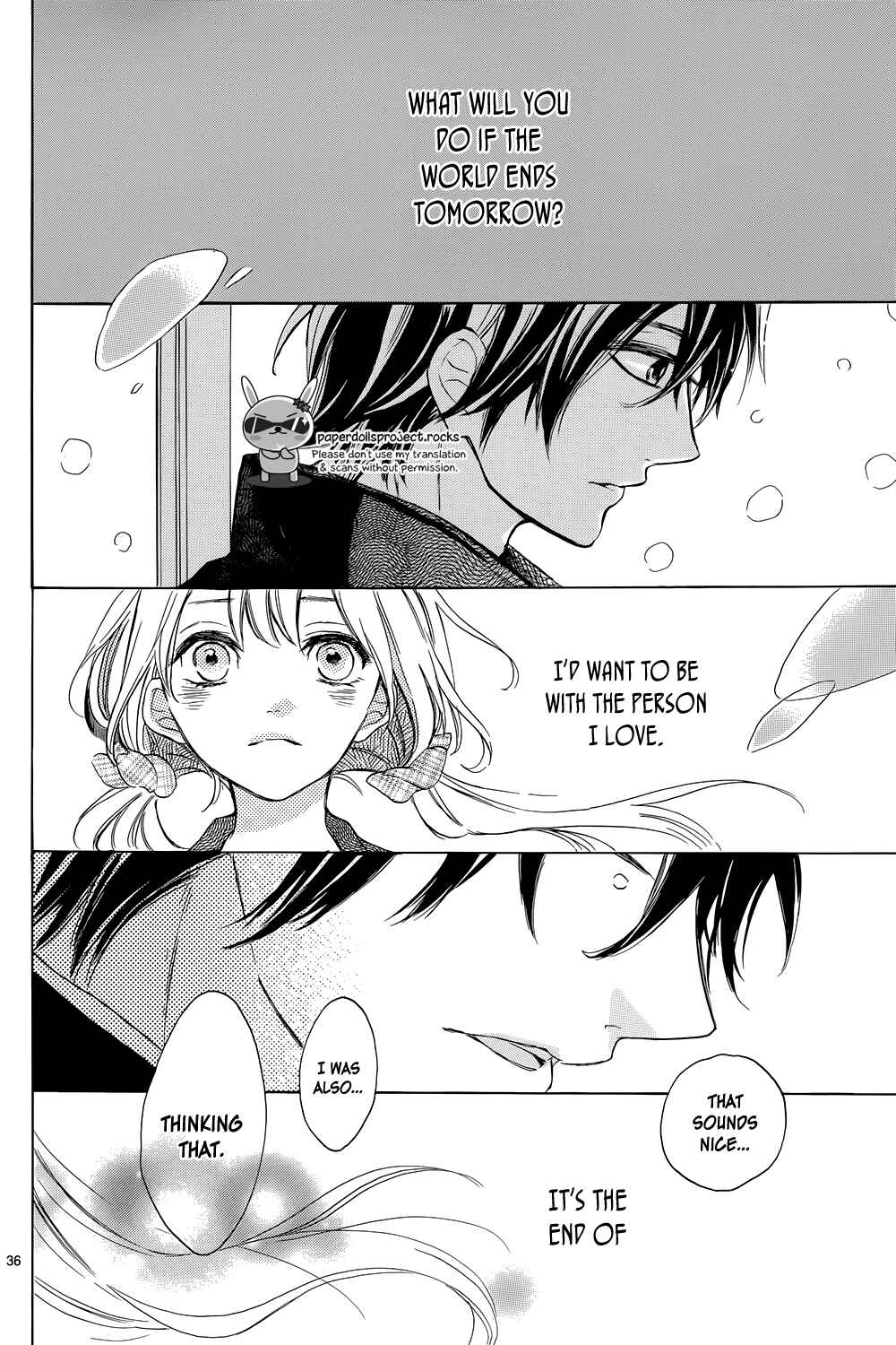 Page 38 Chapter 3 Shinomiya-kun no Sekai ga Owatte mo
