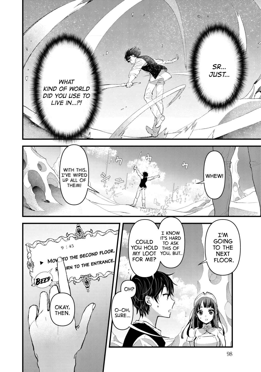 Page 14 Chapter 3 Ore, Yuusha janai desu kara. - VR Sekai no Chouten ni Kunrin Seshi Otoko. Tenseishi, Level 1 no Mushoku kara Restart suru
