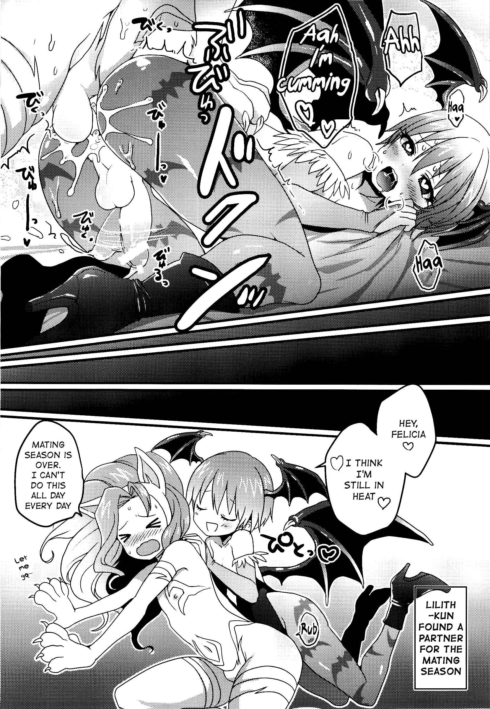 Page 12 Chapter Unknown_7a3c Darkstalkers - Lilith-kun to Nenneko Shimasho ~ Felicia-kun to Issho (Doujinshi)