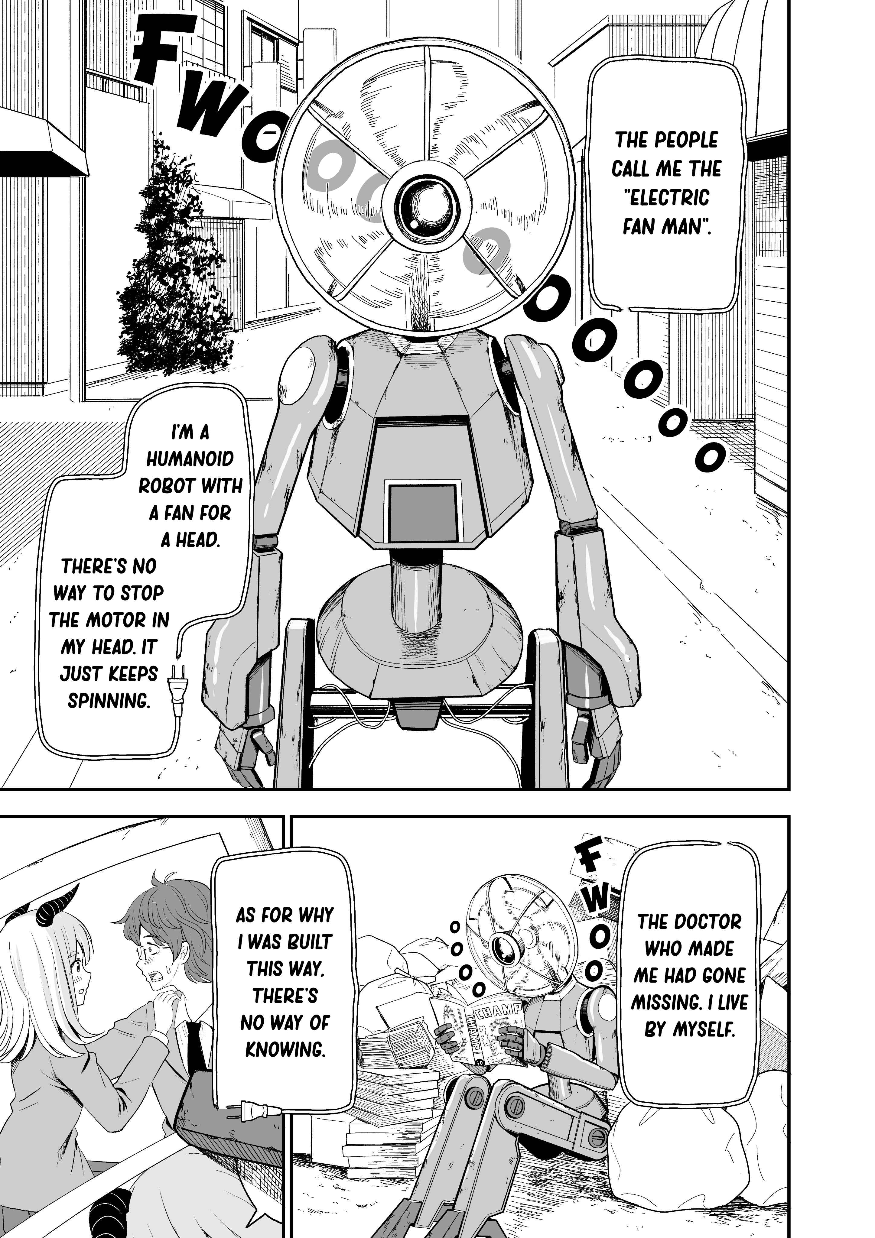Page 1 Chapter Unknown_396f Fan Robot Hated by Everyone Brings a Gyaru Back to Life