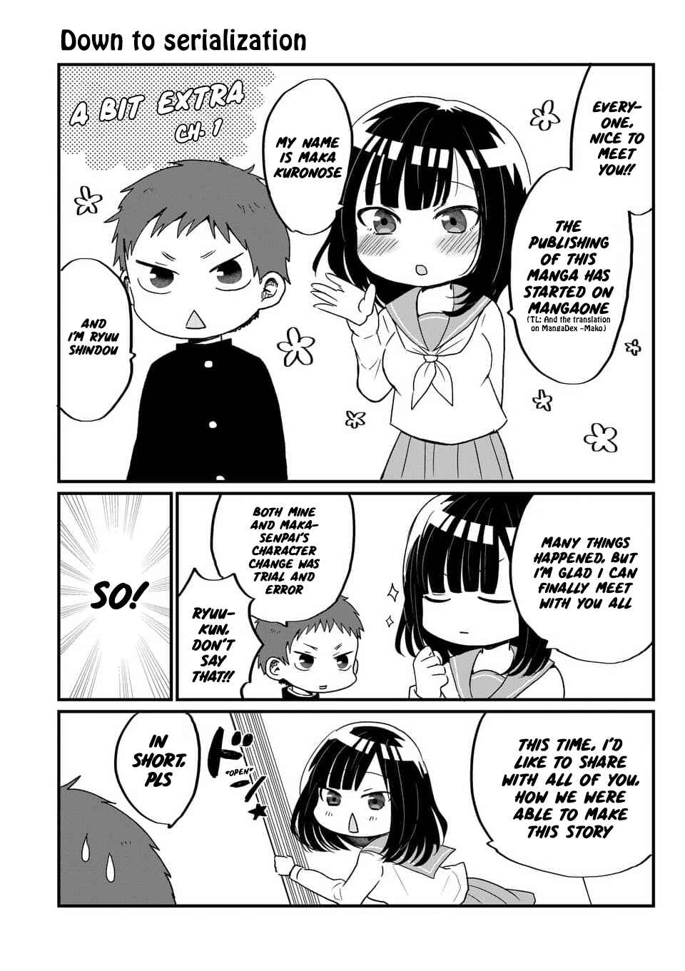 Page 1 Chapter 1.5 Oredake ni Kamatte Maka-senpai