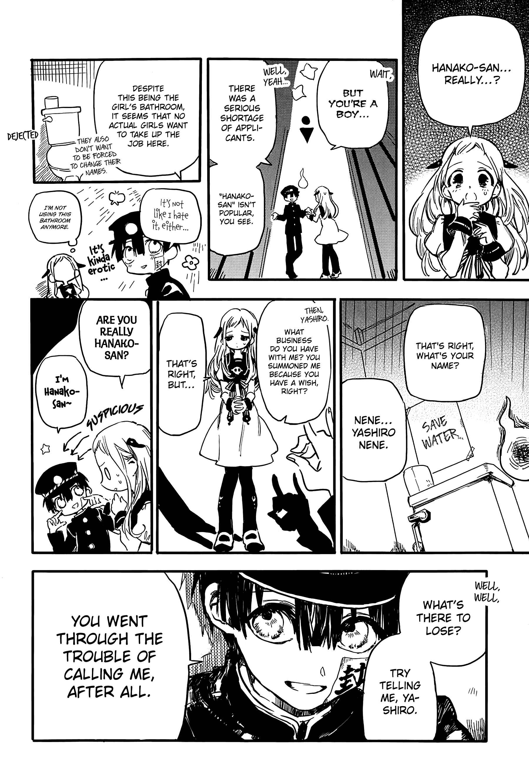 Page 8 Chapter 1 Jibaku Shounen: Hanako-kun