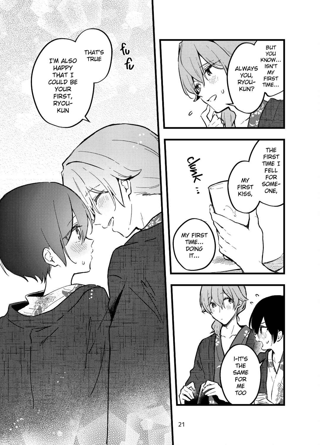 Page 21 Chapter Unknown_5efb Zenbu Kimi no Sei - Otoko ni mo Onna ni mo Naru Couple ga Onsen Ryokou no Tsumori de LoveHo ni Iku Hanashi (Doujinshi)