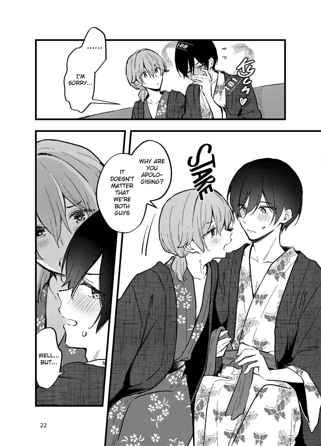 Page 22 Chapter Unknown_5efb Zenbu Kimi no Sei - Otoko ni mo Onna ni mo Naru Couple ga Onsen Ryokou no Tsumori de LoveHo ni Iku Hanashi (Doujinshi)
