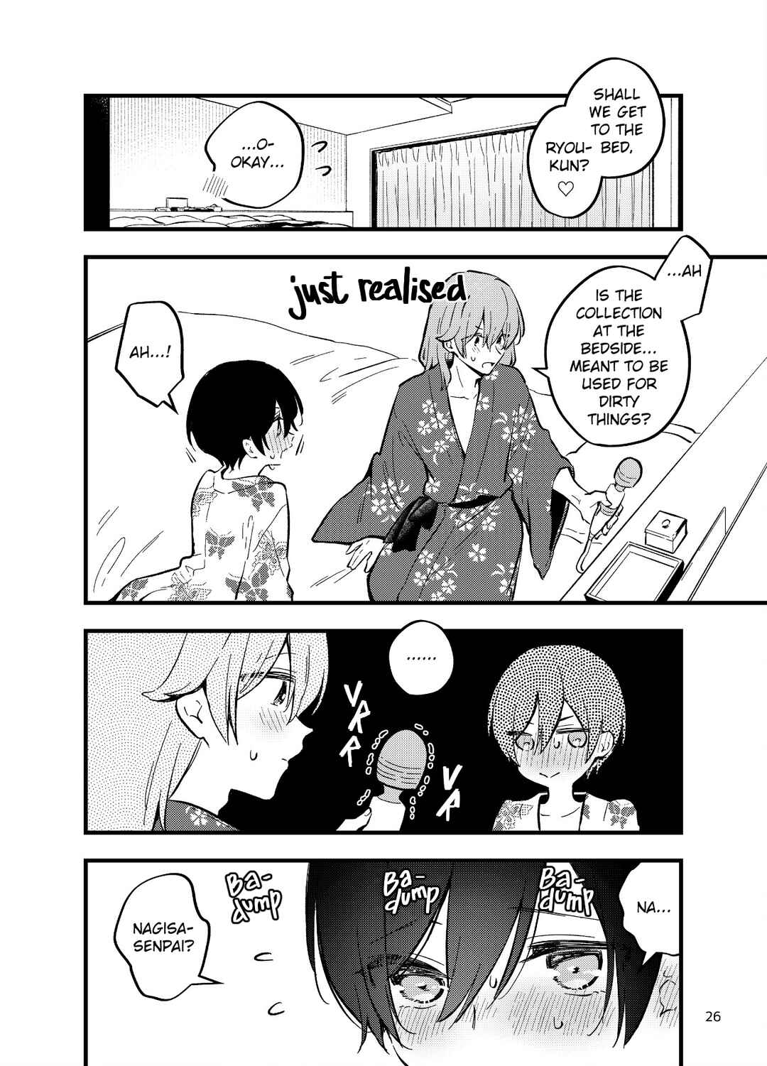 Page 26 Chapter Unknown_5efb Zenbu Kimi no Sei - Otoko ni mo Onna ni mo Naru Couple ga Onsen Ryokou no Tsumori de LoveHo ni Iku Hanashi (Doujinshi)
