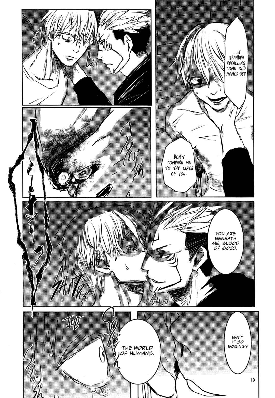Page 19 Chapter Unknown_2467 Jujutsu Kaisen -  Raku wazawai (Doujinshi)