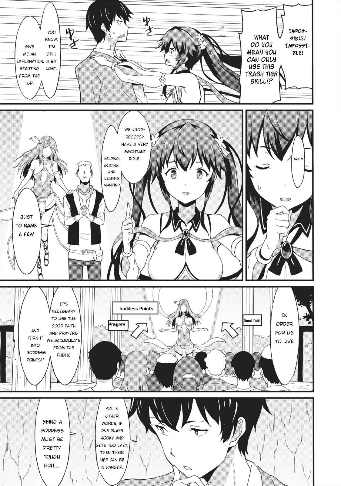 Page 10 Chapter 1 Taberu Dake de Level-Up! Damegami to Issho ni Isekai Musou