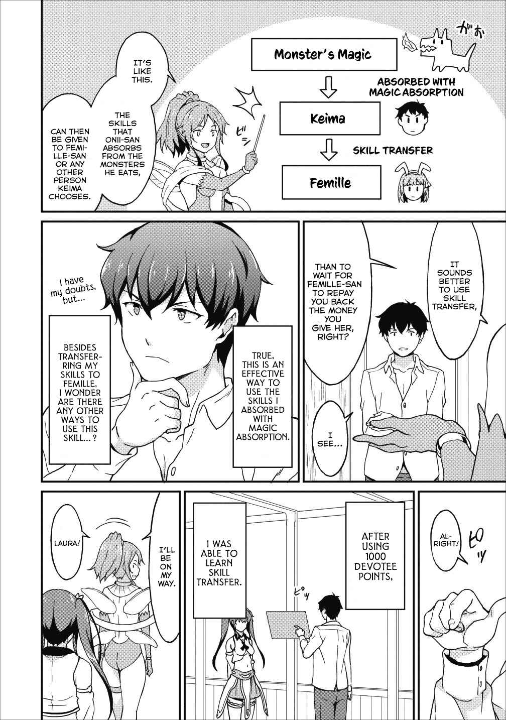 Page 7 Chapter 9.2 Taberu Dake de Level-Up! Damegami to Issho ni Isekai Musou