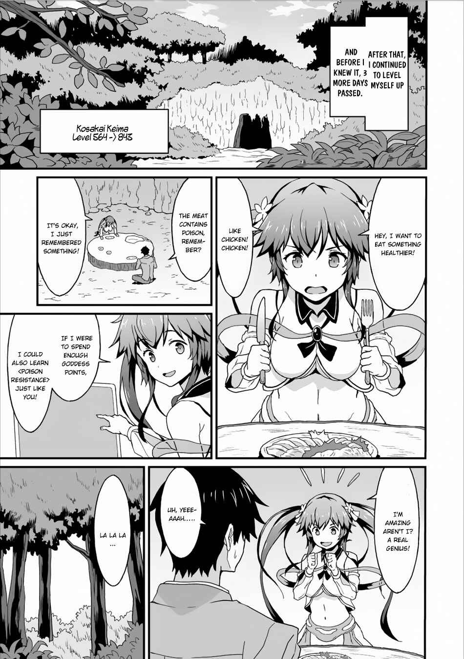 Page 8 Chapter 3 Taberu Dake de Level-Up! Damegami to Issho ni Isekai Musou