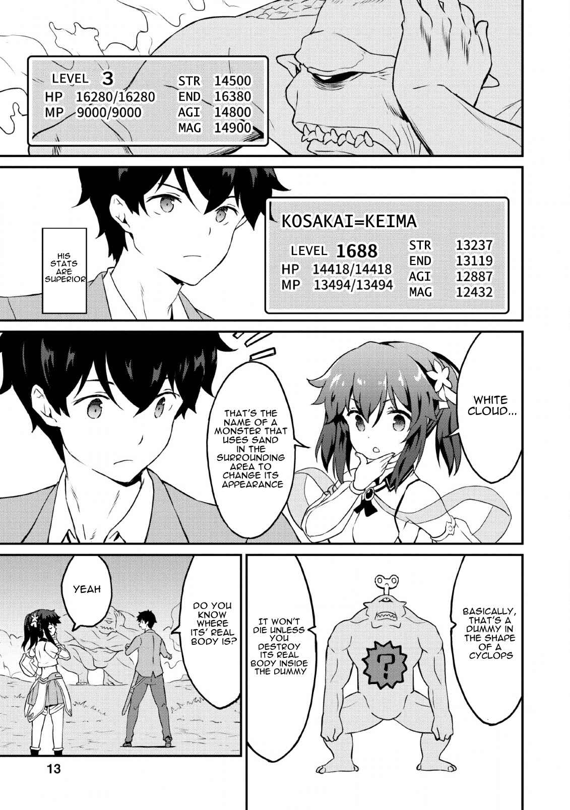 Page 12 Chapter 16 Taberu Dake de Level-Up! Damegami to Issho ni Isekai Musou