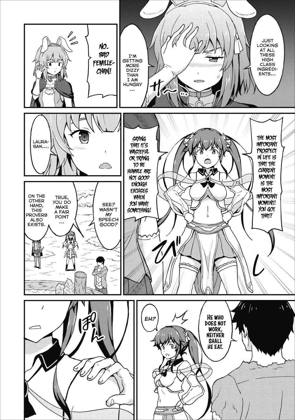 Page 8 Chapter 9.1 Taberu Dake de Level-Up! Damegami to Issho ni Isekai Musou