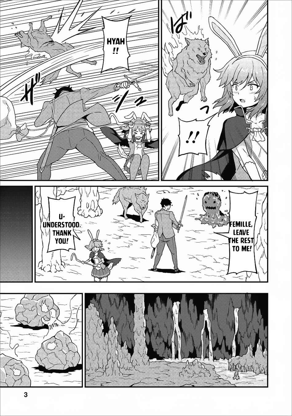 Page 4 Chapter 11 Taberu Dake de Level-Up! Damegami to Issho ni Isekai Musou