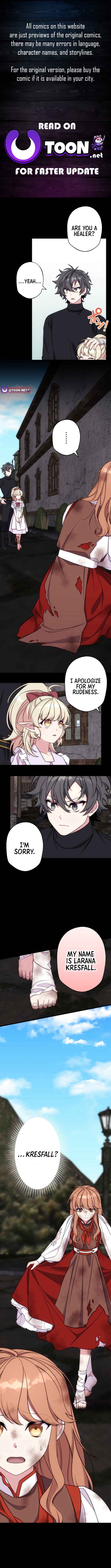 Page 1 Chapter 5 Isshun de Chiryou shiteita no ni Yakudatazu to Tsuihousareta Tensai Chiyushi, Yami Healer to shite Tanoshiku Ikiru Cresfall Sennyu-hen
