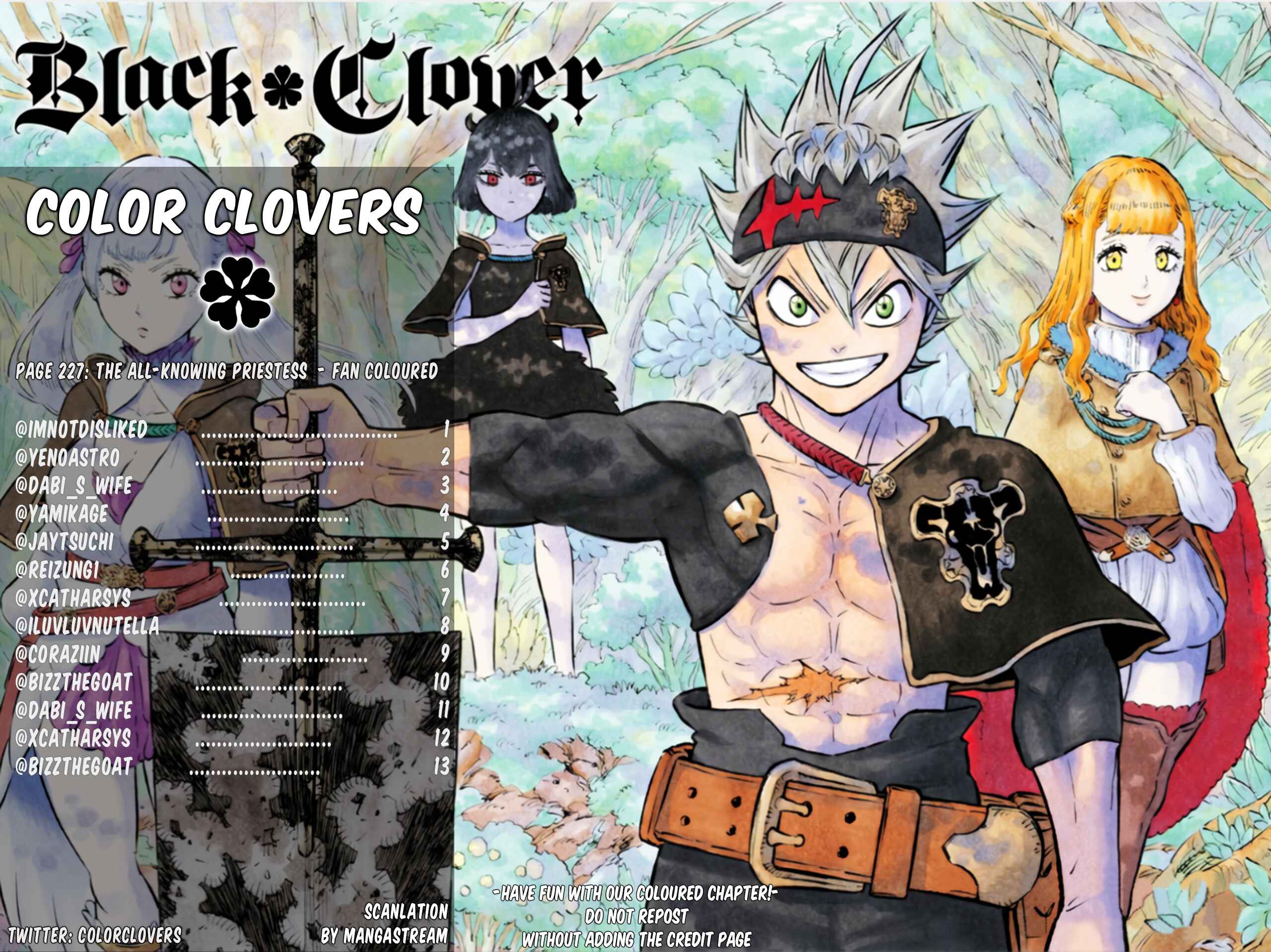Page 1 Chapter 227 Black Clover (Fan Colored)
