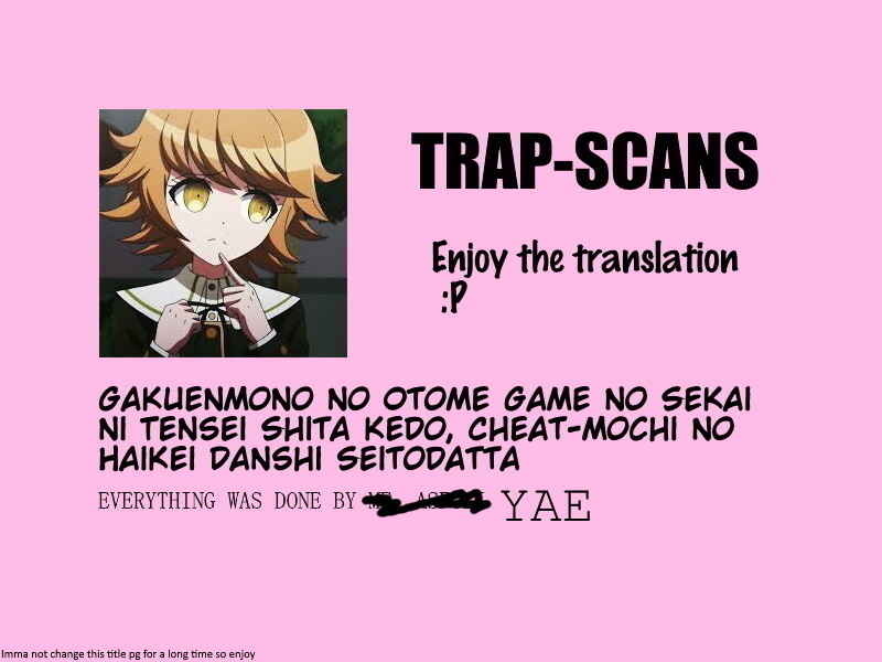 Page 1 Chapter 4.3 Gakuen Mono no Otome Game no Sekai ni Tensei Shita kedo, Cheat-mochi no Haikei Danshi Seito datta you desu