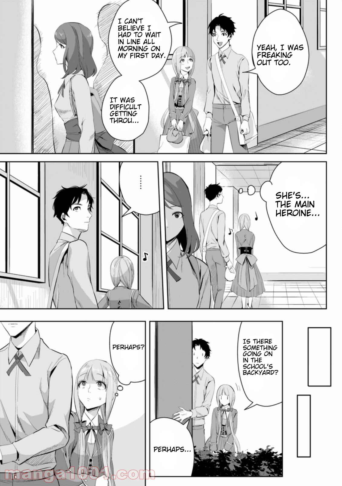Page 4 Chapter 3.3 Gakuen Mono no Otome Game no Sekai ni Tensei Shita kedo, Cheat-mochi no Haikei Danshi Seito datta you desu